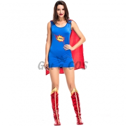 Women Halloween Superman Costumes Movie Heroes Game Style