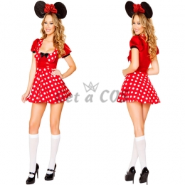 Women Halloween Costumes Mickey Wave Point Uniform