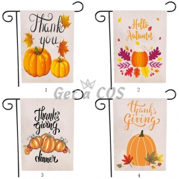 Garden Flags Thanksgiving Pumpkin Pattern