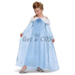 Deluxe Snow Queen Elsa Girl Costume