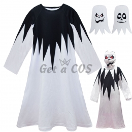 Ghost Costume for Kids Skull Print Robe