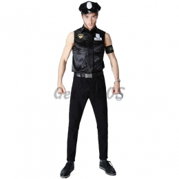 Sleeveless Men's Police Uniform