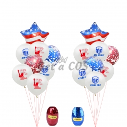 Holiday Decor Independence Day Latex Balloons