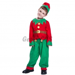Boys Halloween Costumes Christmas Elf Classic Suit
