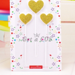 Birthdays Decoration High-End Love Heart Candle