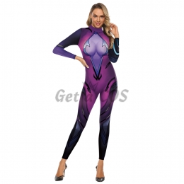Women Halloween Costumes Overwatch Widowmaker Print