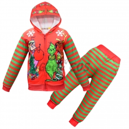 Christmas Costumes Grinch Hoodie Jacket