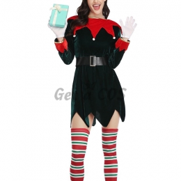 Women Halloween Costumes Christmas Elf Outfit