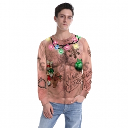 Men Halloween Costumes Chest Hair Christmas Element
