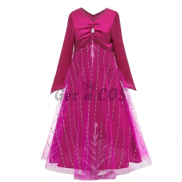 Frozen 2 Costumes Store Elsa Red Purple Style
