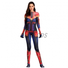 Women Halloween Costumes Captain Marvel Role Play