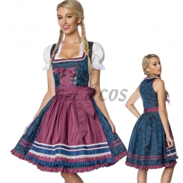 Women Halloween Costumes National Style Beer Dress