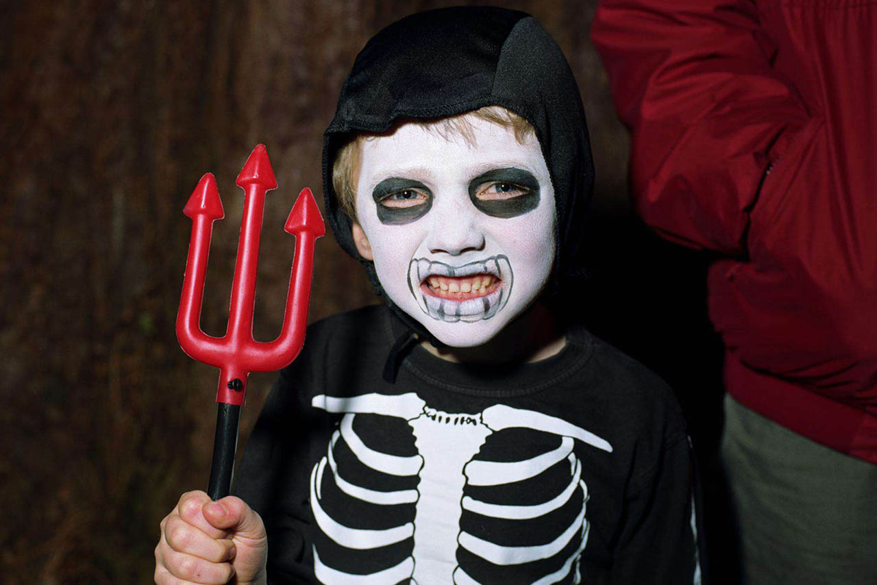 boy's skeleton costume